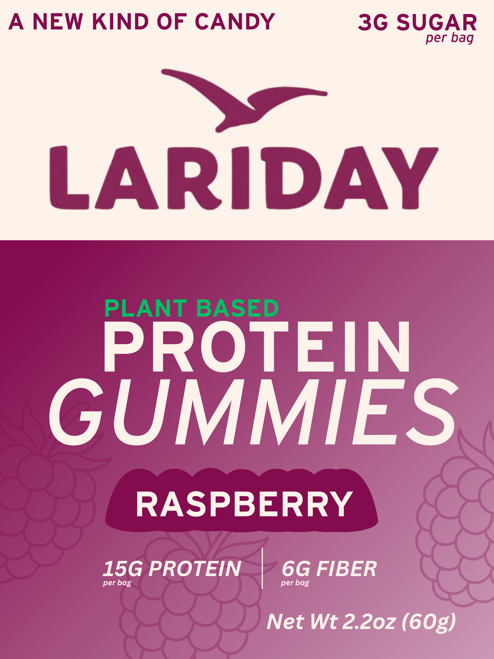 Placeholder - Raspberry Protein Gummies 6 pack